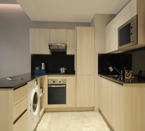maani one bedroom apartment kitchen1